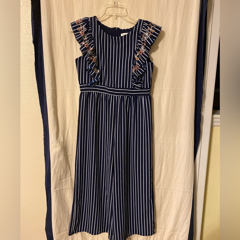 Knitworks Girls Striped One Piece like new sz 16